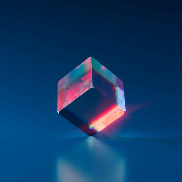 Cube balancing on one corner